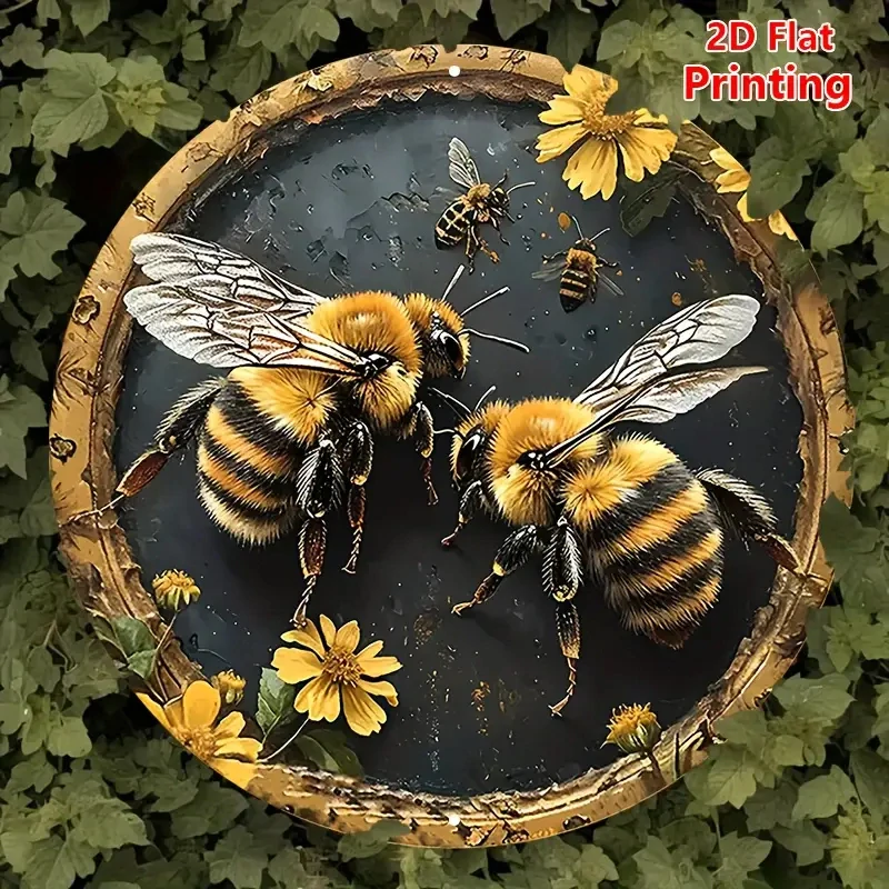 Vintage  kulatá CEDULE VČELY