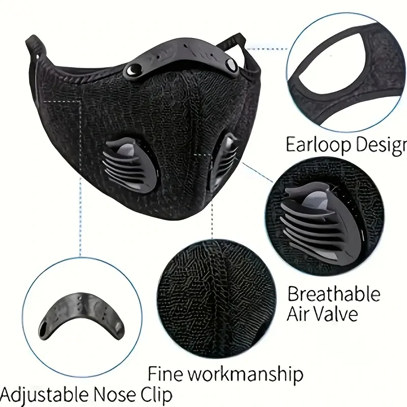 Nastavitelná ochraná MASKA RESPIRÁTOR Proti PRACHU, PYLU apod