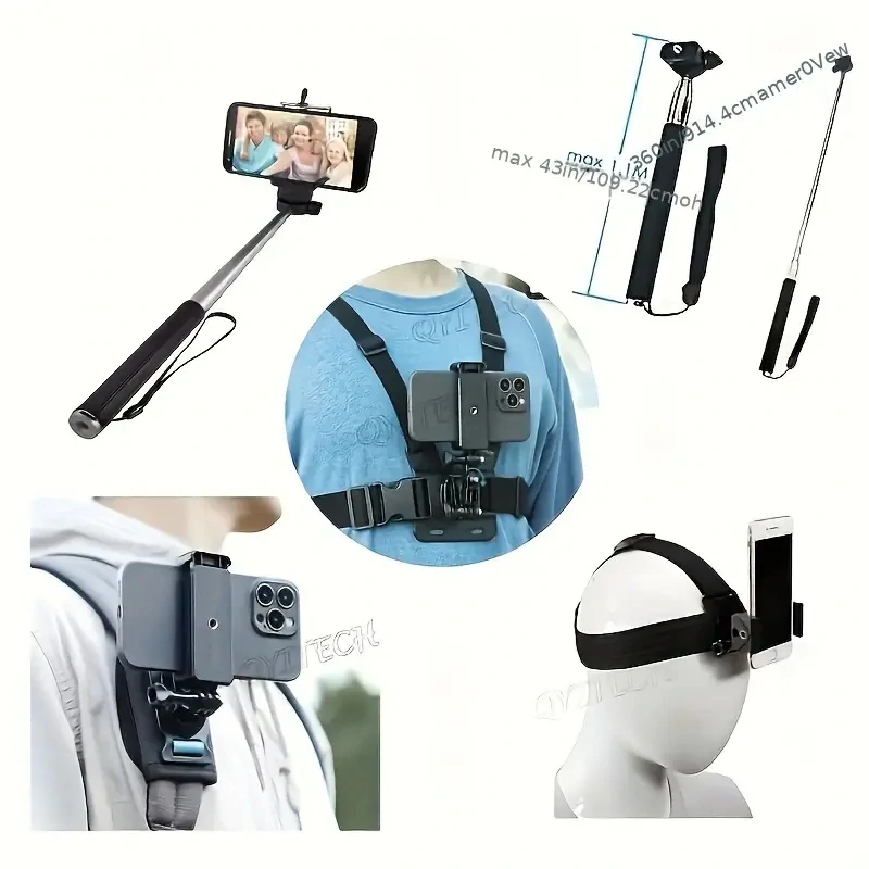 Kompletní SADA - PŘÍSLUŠENSTVÍ pro akční kameru - MOBIL