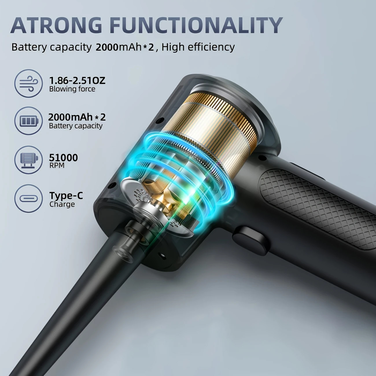 Ruční Mini Turbo VENTILÁTOR