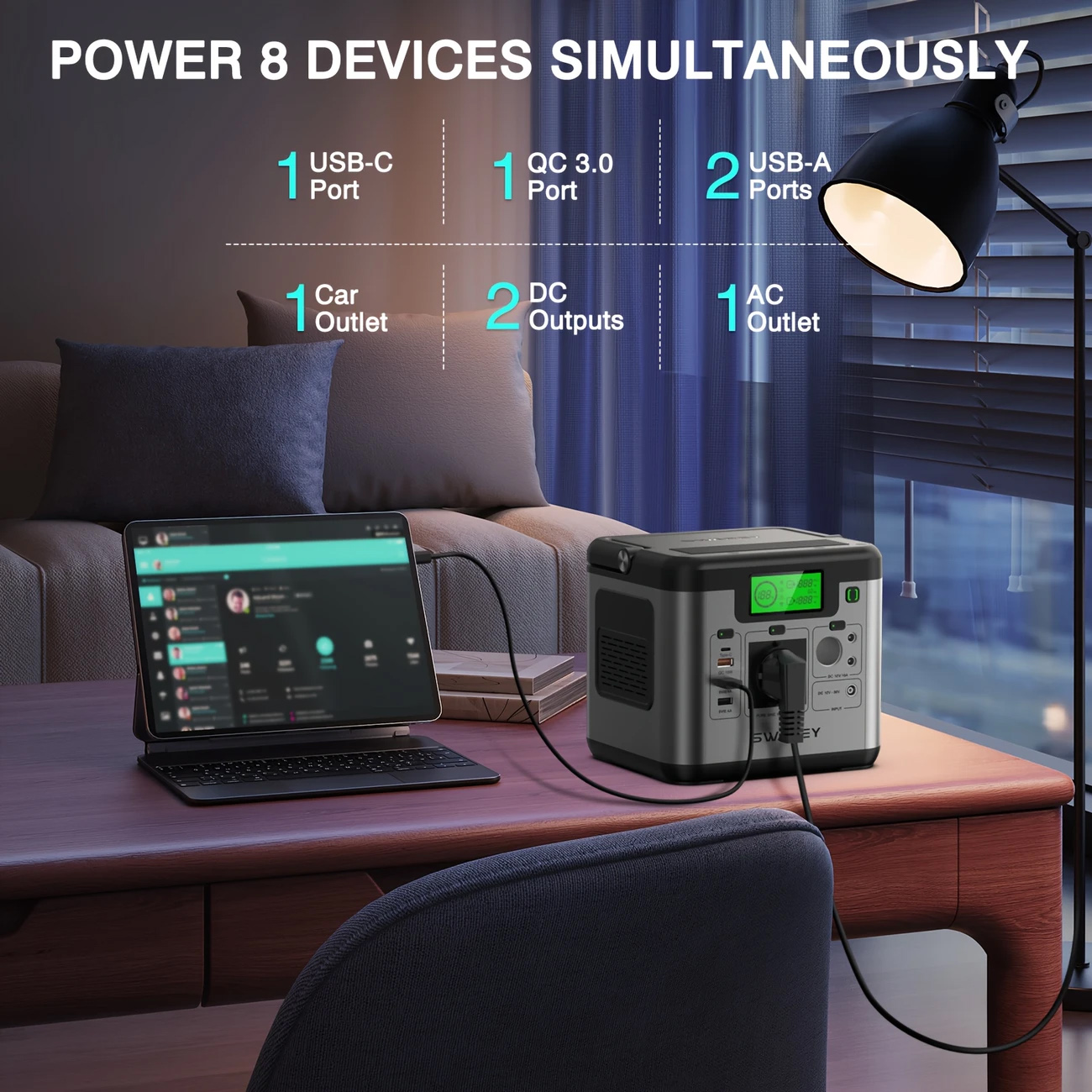 Inteligentní domácí ELEKTRÁRNA 220V "Power Station"