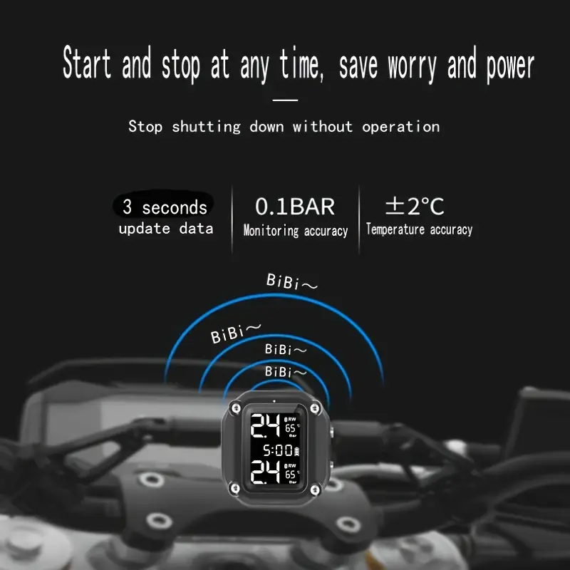 ELEKTRONICKÉ MOTO MĚŘIDLO TLAKU v PNEUMATIKÁCH