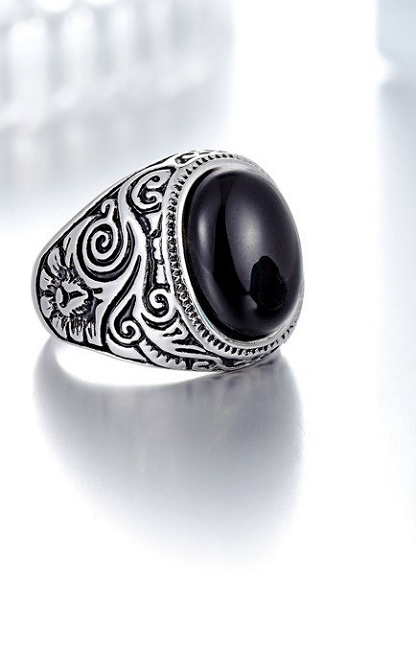 PRSTEN PÁNSKÝ-KÁMEN-ONYX