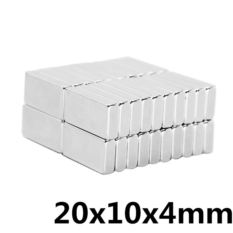 MAGNET PLOCHÝ NEODYMOVÝ 20x10x4