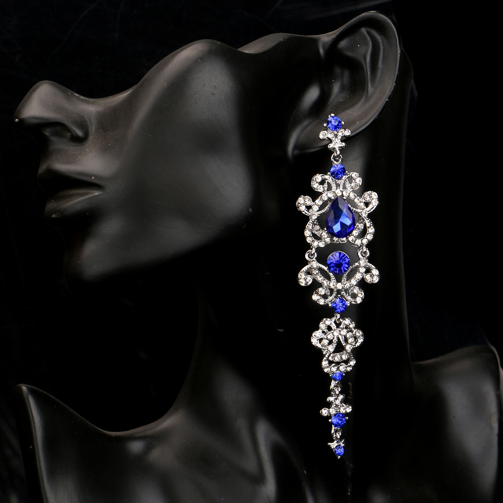 NÁUŠNICE KRYSTAL SVATEBNÍ STYL