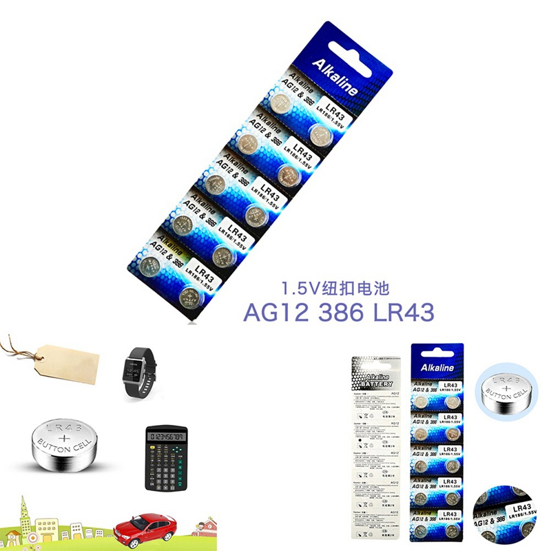 BATERIE-Model: LR43 AG12 386A SR43 186 LR1142