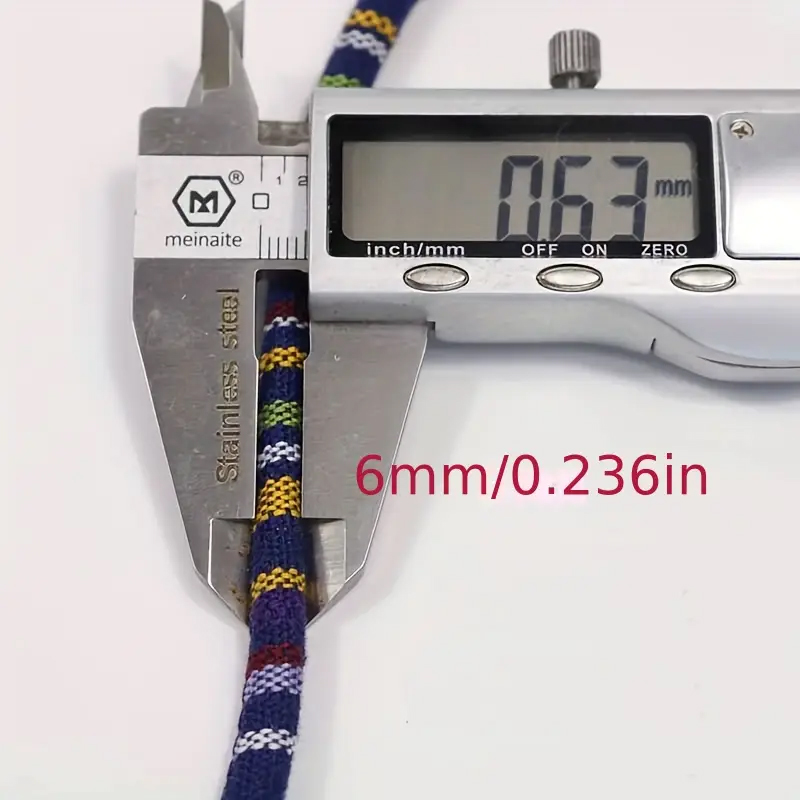 5metrový  Vícebarevný  PROVAZ Průměr: 6mm   Délka:5metrů