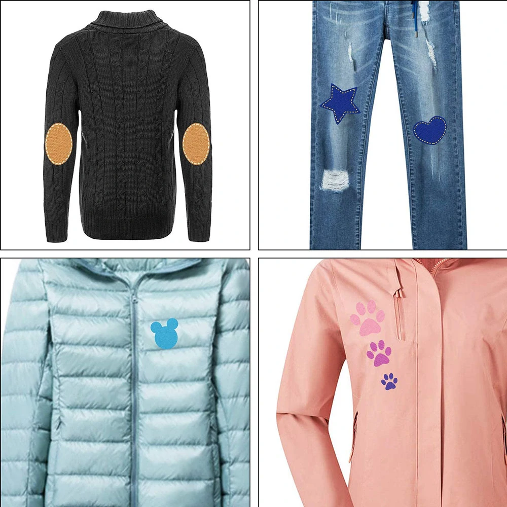 BÍLÁ NAŽEHLOVACÍ ZÁPLATA na TKANINĚ...PV062