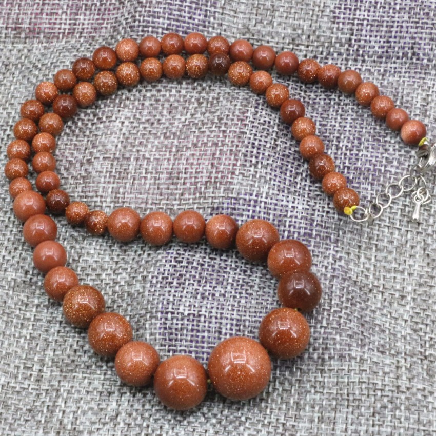 NÁHRDELNÍK ODSTUPŇOVANÝ ZLATÝ PÍSKOVEC....N073