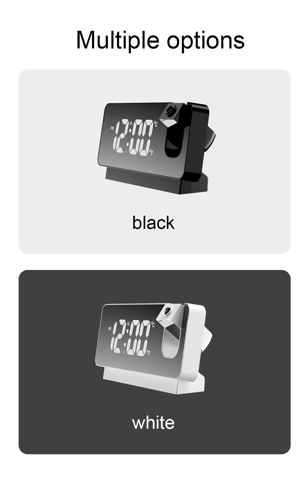 LED digitální ELEKTRONICKÝ BUDÍK-PROJEKCE NA STROP
