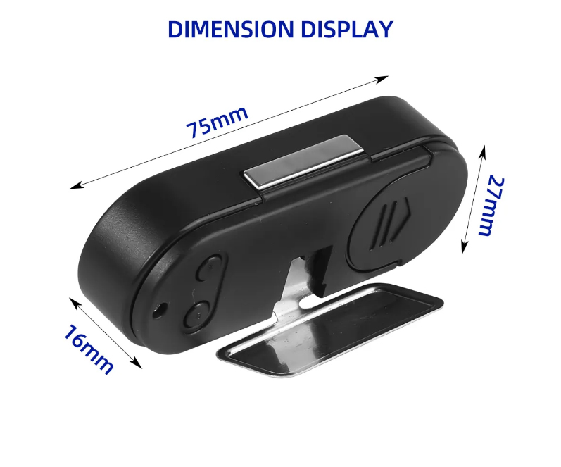 Mini elektronické HODINKY+TEPLOMĚR do AUTA apod