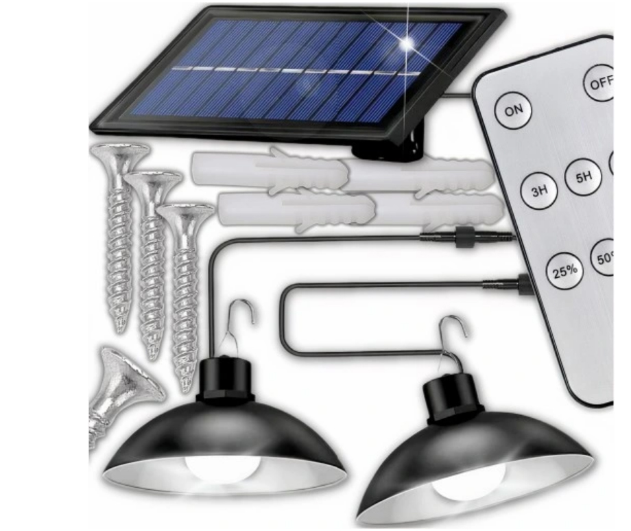 VENKOVNÍ SOLÁRNÍ LAMPY SADA 2 kusy LAMPY