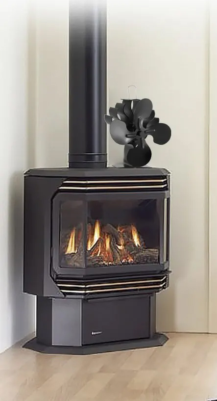 Lopatkový krbový VENTILÁTOR PRO ÚČINNĚJŠÍ TOPENÍ