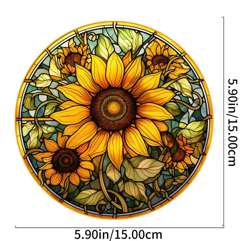 KRÁSNÁ PLECHOVÁ CEDULE SLUNEČNICE