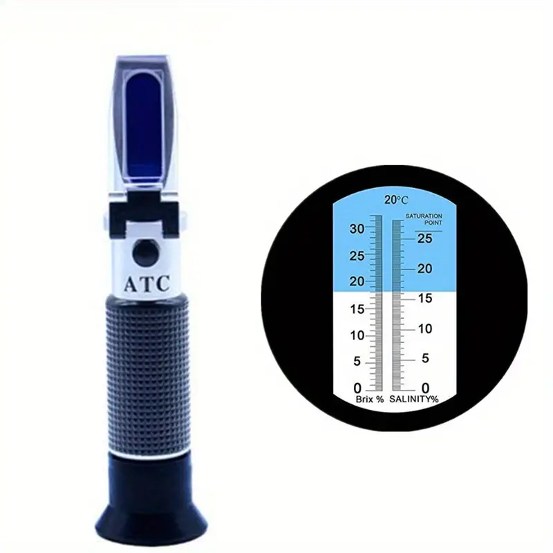 Přenosný ruční cukerný a solný REFRAKTOMETR