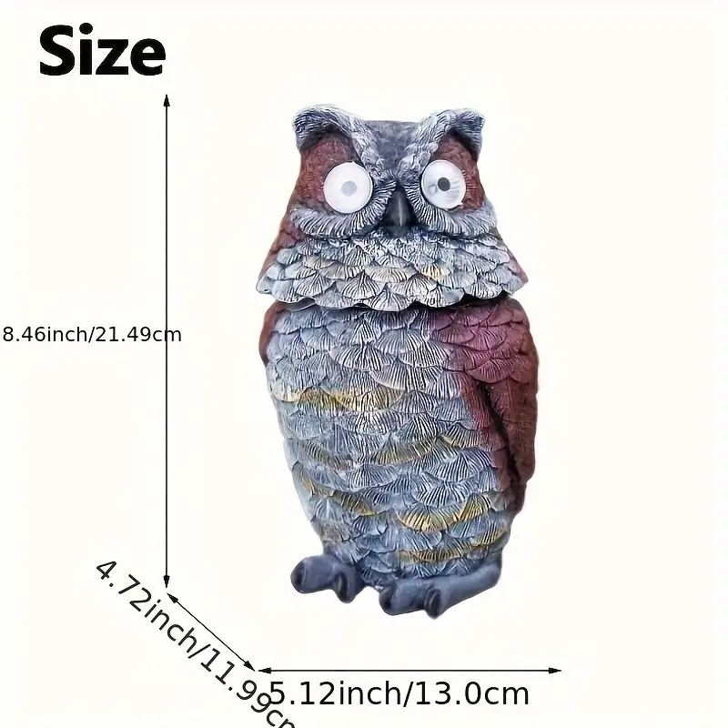 Socha - svítící magická SOLÁRNÍ SOVA