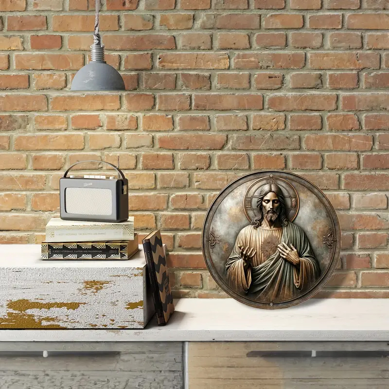 Vintage náboženská IKONA JEŽÍŠE