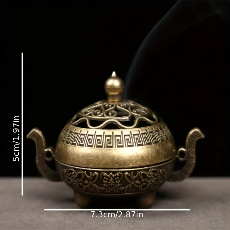 Mosazný dvouruční KADIDELNICE