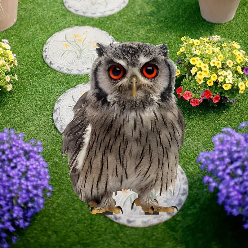 Akrylový zahradní  DEKORACE Červenooká SOVA