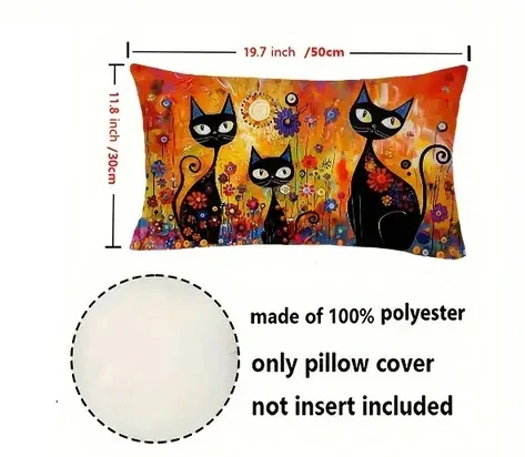 Nápaditý  POVLAK  na  POLŠTÁŘ Vtipné KOČKY