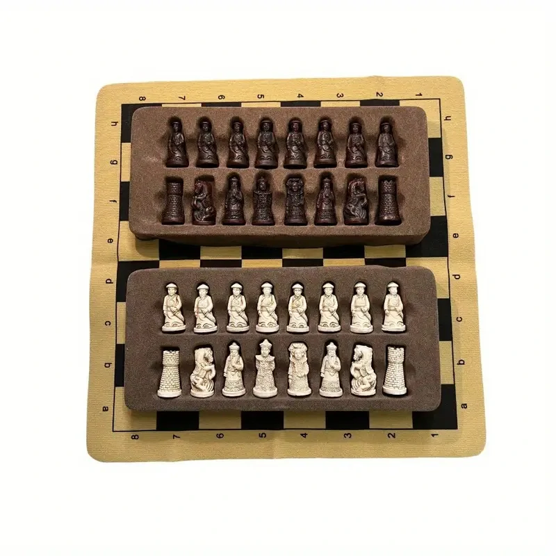 Sada Šachové Figurky Vintage styl