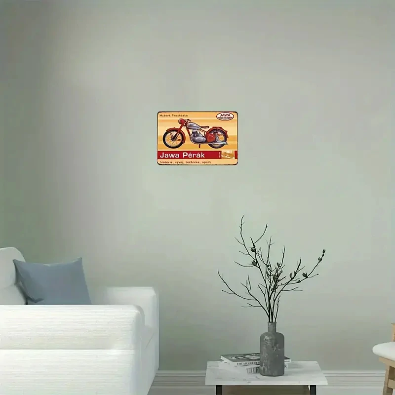  Retro CEDULE Legendární Jawa "Pérák" vintage motocykl.