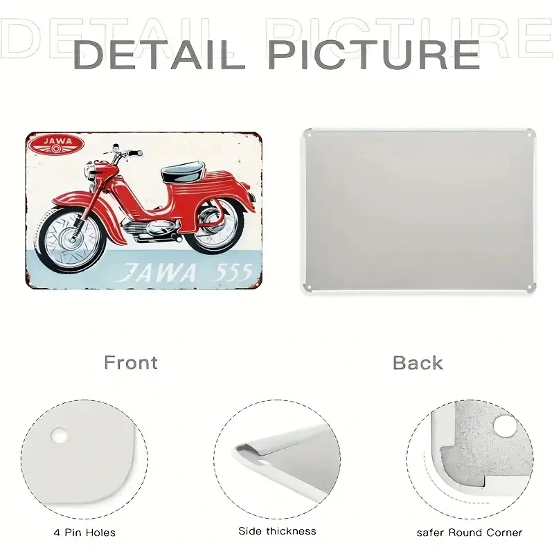 Cedule kultovní a legendární  MOTOCYKL Československé výroby. Jawa 555 