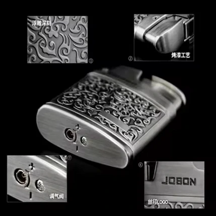 Plynový RETRO ZAPALOVAČ Barva STAROSTŘÍBRO