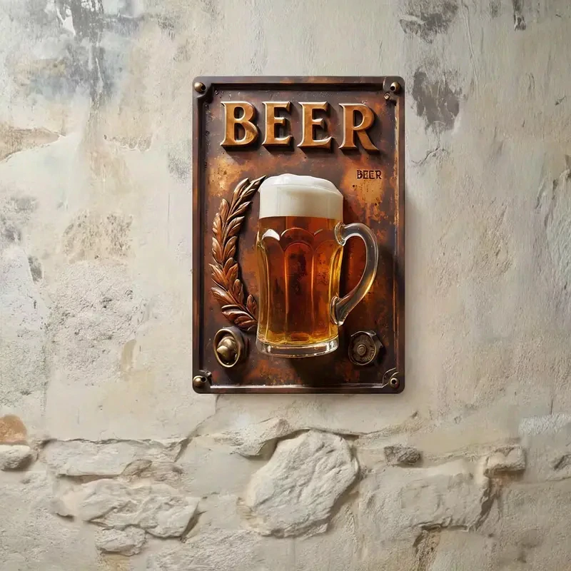 Stylová CEDULE "Jdeme na pivo"