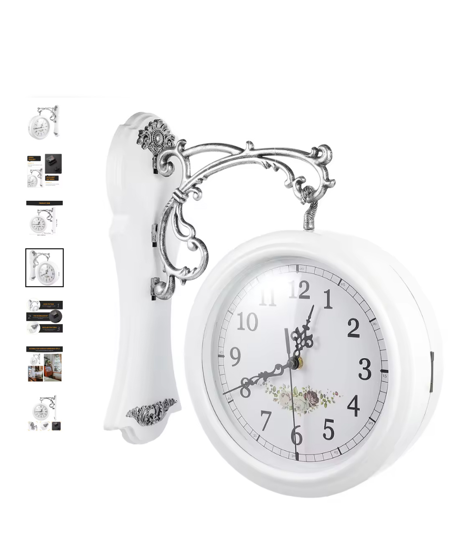 Oboustranné nástěnné VINTAGE HODINY