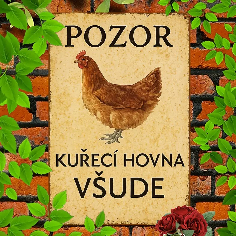 Okrasná CEDULE Jarní letní cedule SOVA