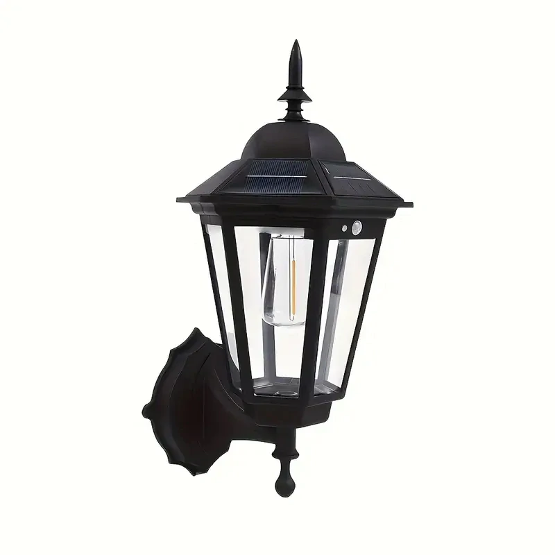 SOLÁRNÍ uliční nástěnná LUCERNA 3 REŽIMY SVÍCENÍ-i SENZOR