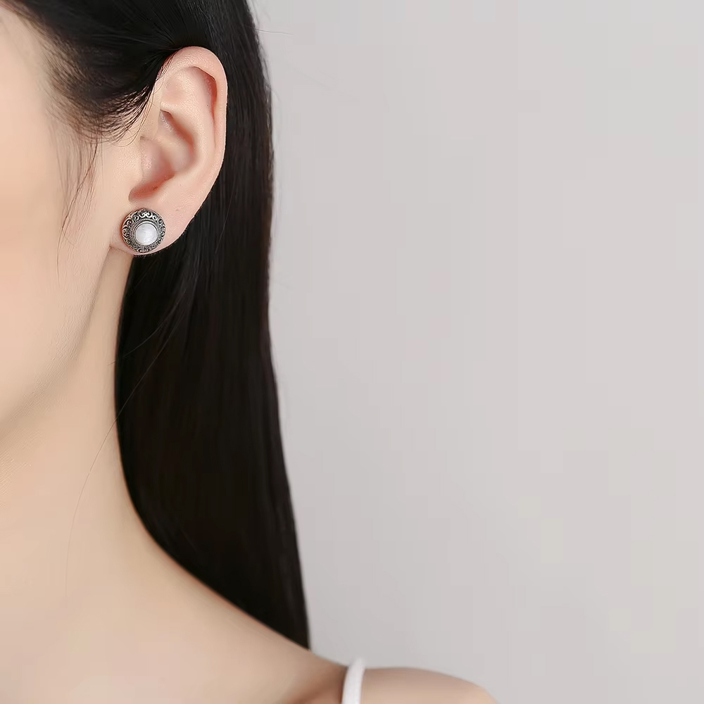 Precizně zpracovaná VINTAGE SADA-PŘÍRODNÍMI MĚSÍČNÍMI KAMENNY