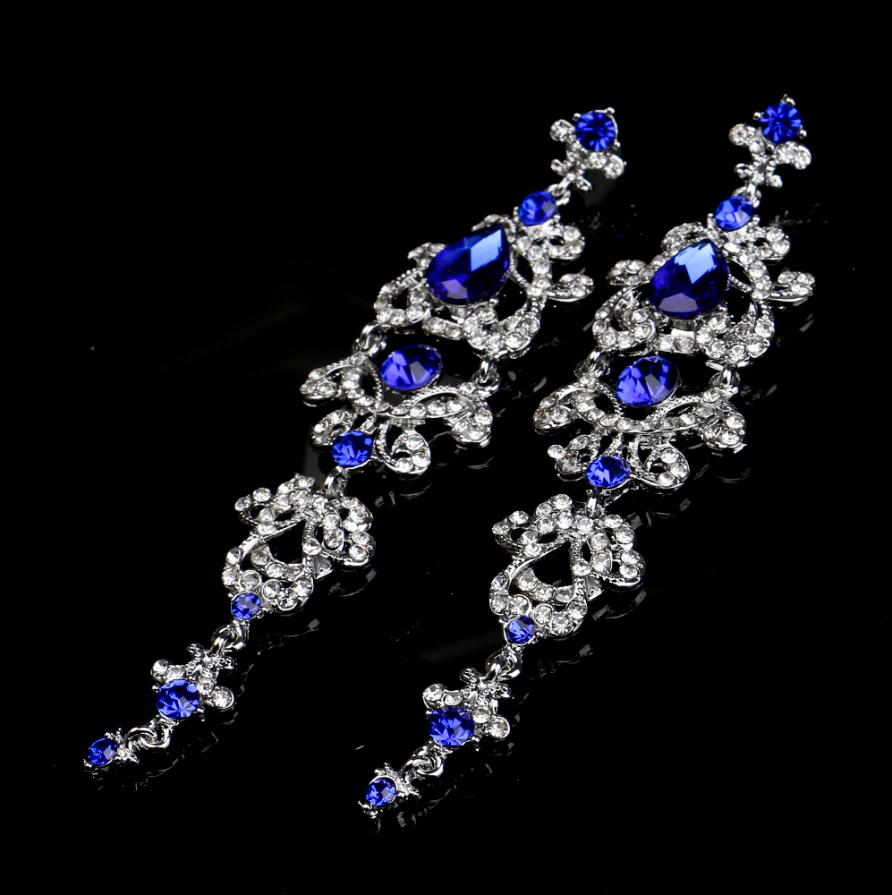 NÁUŠNICE KRYSTAL SVATEBNÍ STYL