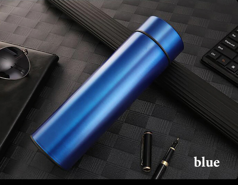 VAKUKOVÁ NEREZOVÁ INTELIGENTNÍ TERMOSKA MODRÁ