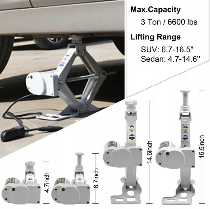 3 TUNOVÝ ELEKTRICKÝ ZVEDÁK do AUTA Značka"VEVOR"