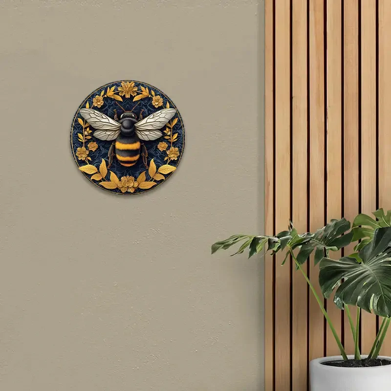  1ks Retro Plechová  CEDULE ČMELÁK