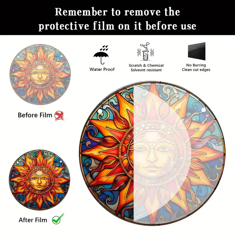 Nástěnná zářící CEDULE SLUNCE