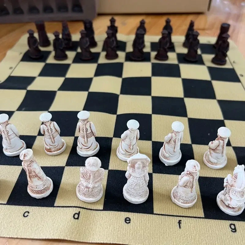 Sada Šachové Figurky Vintage styl