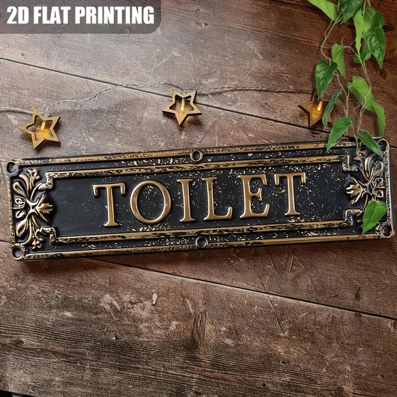 Vintage styl Dekorace WC - TOALETA