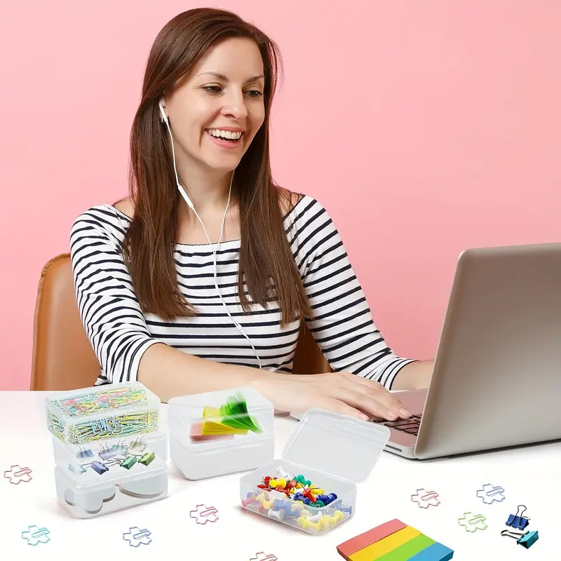 Průhledná praktická KRABIČKA - ORGANIZÉR 9x7x6