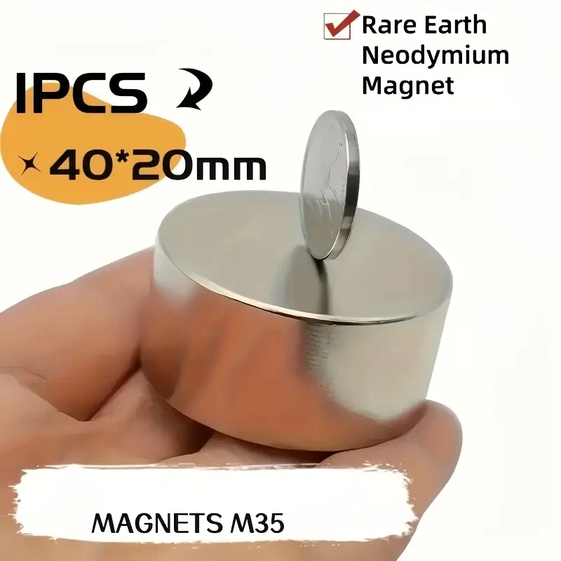 SUPERSILNÝ a SUPERVELKÝ NEYODYMOVÝ MAGNET 20x40mm