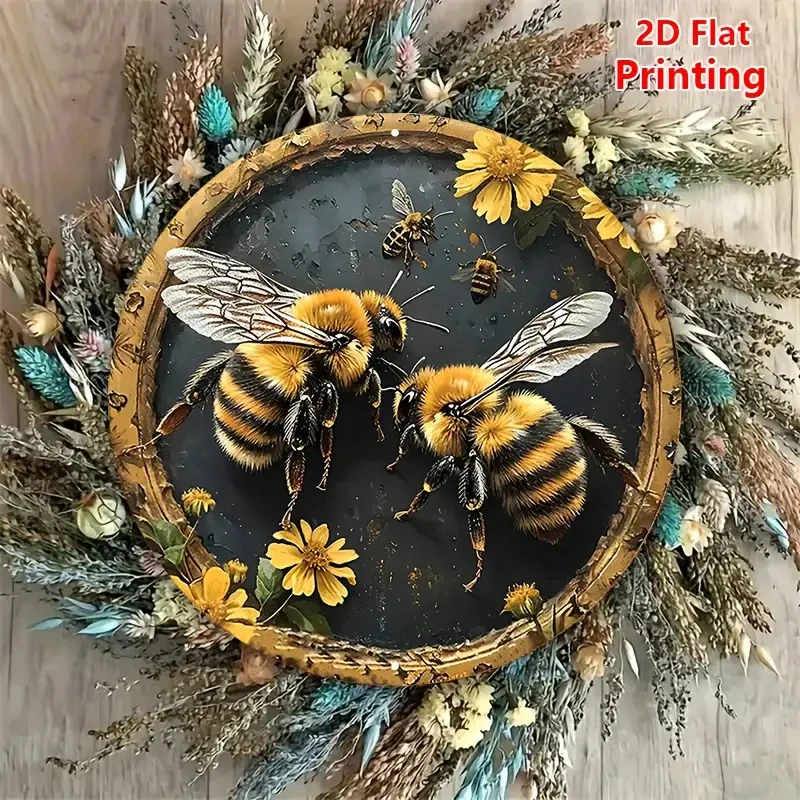 Vintage  kulatá CEDULE VČELY