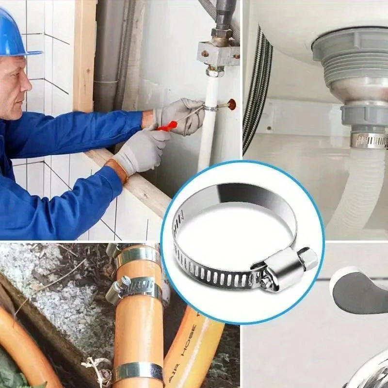 40ks SADA nerezových potrubních OBJÍMEK