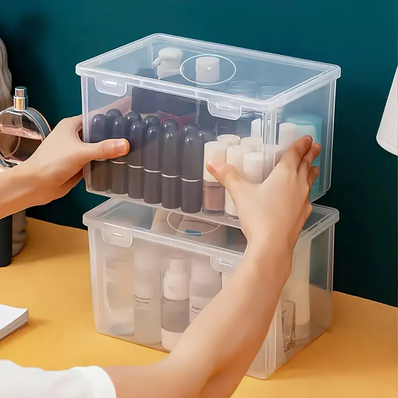 Velká průhledná plastová KRABIČKA - KONTEJNER 20x13x13