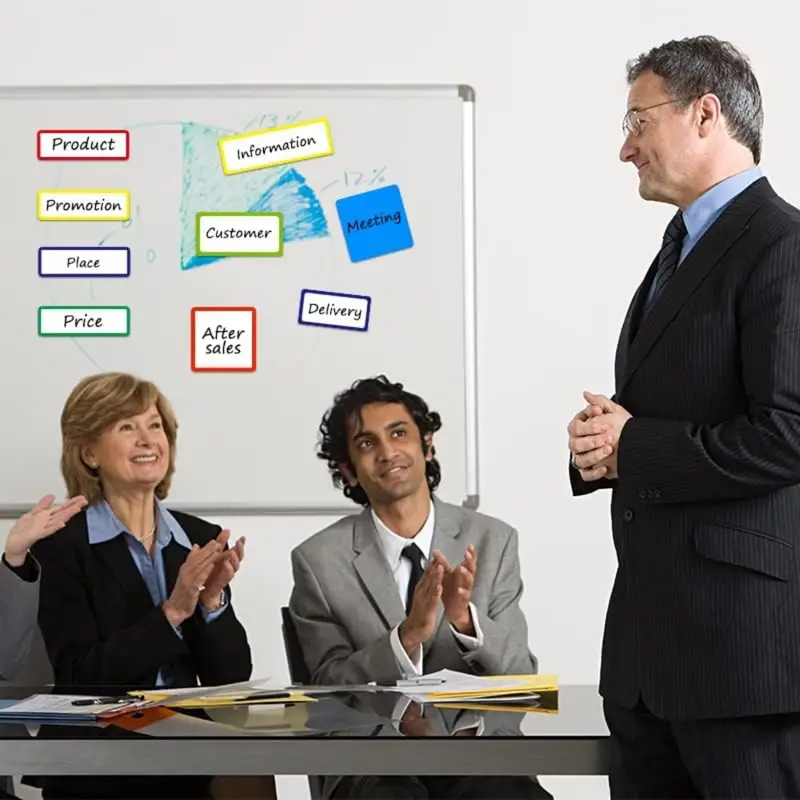 10ks BAREVNÉ POPISOVATELNÉ MAGNETICKÉ ŠTÍTKY.