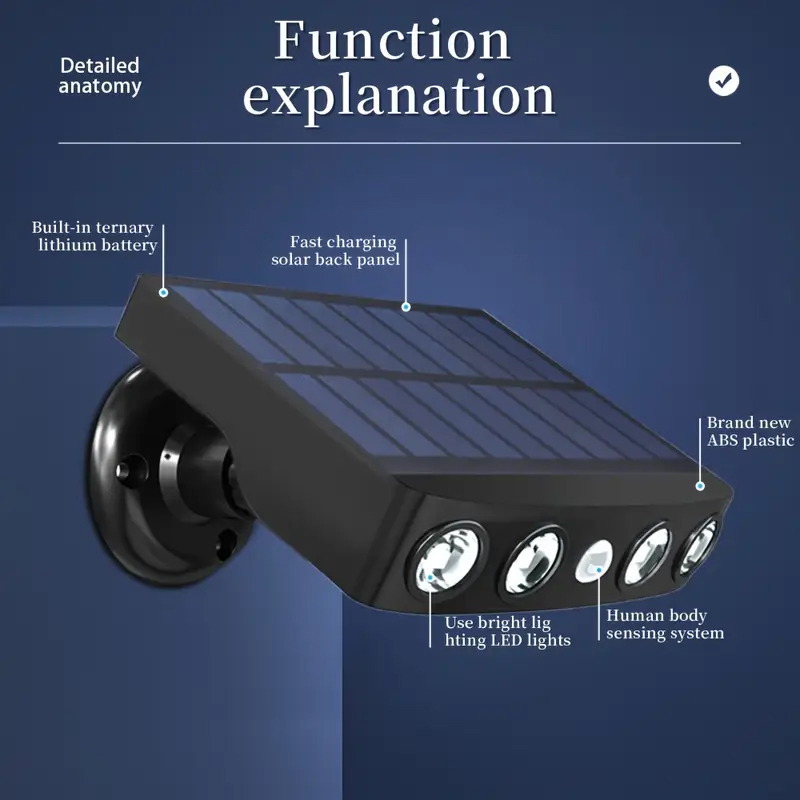 Solární SVĚTLO – REFLEKTOR s POHYBOVÝM SENZOREM