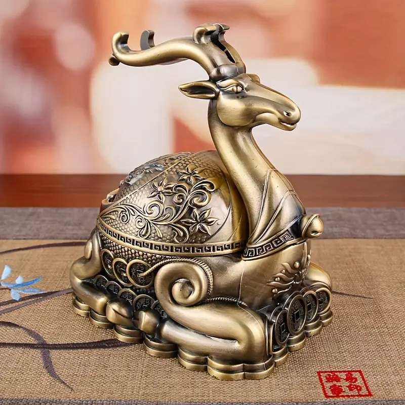 Ornamentální čínský Retro POPELNIK - JELEN