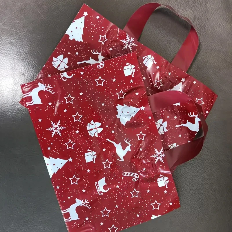 5x OPAKOVANĚ POUŽITELNÉ VÁNOČNÍ DÁRKOVÉ KRÁSNÉ TAŠKY.