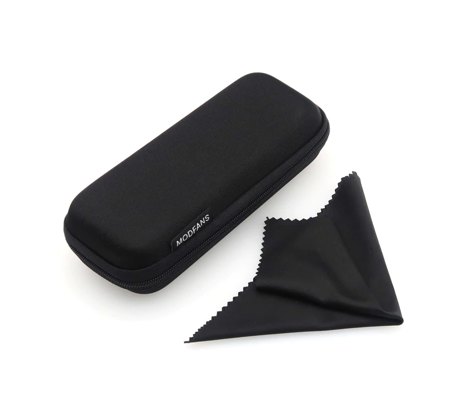 ČERNÉ POUZDRO NA BRÝLE-ZIP